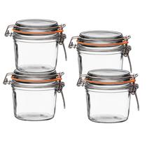Pote de Vidro Le Parfait Super Terrine 350ml Hermético 4 Unidades