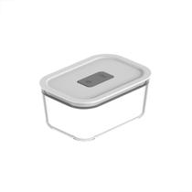 Pote De Vidro Marmita Hermético Fresh Lock Branco 1,200L
