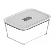 Pote de Vidro Organizador Hermético Fresh Lock 2400ml Branco PFL400BCF - Ou