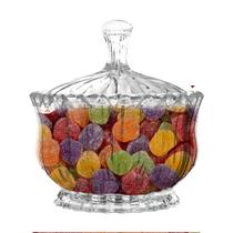 Pote De Vidro Para Balas Doces Potiche Bomboniere Baleiro