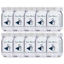 Pote de Vidro para Leite Materno 150ml Super Mamãe Original-24unidades