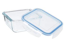 Pote de Vidro Porta Mantimento Quadrado Hermetico 1.05L Mimo