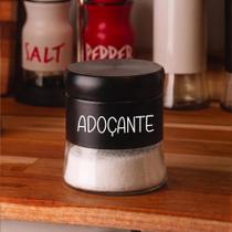 Pote de Vidro Preto Versatile (400 ml) Adoçante Pote de Vidro Preto Versatile (400 ml) Adoçante