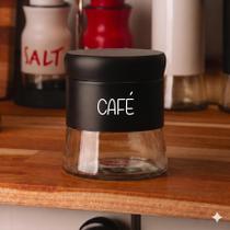 Pote de Vidro Preto Versatile (400 ml) Café Pote de Vidro Preto Versatile (400 ml) Café