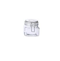 Pote De Vidro Quadrado C/ Trava Sofistic 460ml Transparente