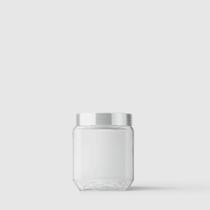 Pote de Vidro Quadrado Collection 1,2L Inox Escovado Invicta