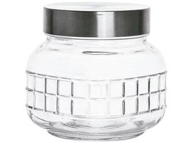 Pote De Vidro Quadriculado Haüskraft 11,8cm - 800ml Pote De Vidro Quadriculado Haüskraft 11,8cm - 800ml