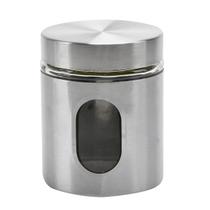 Pote de Vidro Redondo Mantimentos Inox com Janela 635ml - Wincy