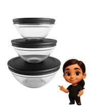 Pote de Vidro Resistente Tampa Silicone Para Marmita Dieta Fitness Pote de Vidro Resistente Tampa Silicone Para Marmita Dieta Fitness