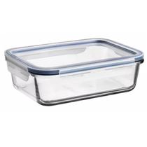Pote de vidro retangular com tampa 370ml 007801 - Mor Pote de vidro retangular com tampa 370ml 007801 - Mor