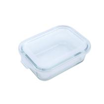 Pote de Vidro Retangular com Tampa 640ml