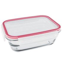 Pote de Vidro Retangular com Tampa Hermética (630ml) - MEK