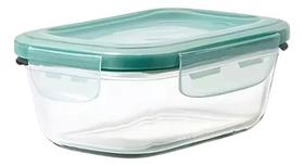 Pote De Vidro Retangular Marmita Hermética 640ml Cozinha