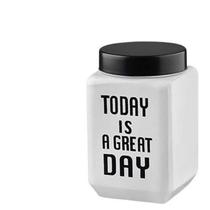Pote de Vidro Tampa em Metal Today Is A Great Day 750ml Pote de Vidro Tampa em Metal Today Is A Great Day 750ml