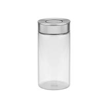 Pote de Vidro Tramontina Purezza com Tampa de Aço Inox 10 cm 1,4 L Pote de Vidro Tramontina Purezza com Tampa de Aço Inox 10 cm 1,4 L