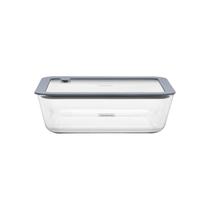Pote de Vidro Tramontina Vittra Retangular com Tampa Hermética de Silicone 2,6 L Pote de Vidro Tramontina Vittra Retangular com Tampa Hermética de Silicone 2,6 L