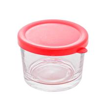 Pote de Vidro Vermelho com Tampa 1 peças - Lyor Pote de Vidro Vermelho com Tampa 1 peças - Lyor