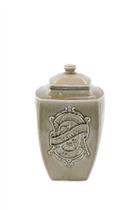 Pote Decorativo Cerâmica Marrom Retrô Paris 31 X 34 X 22