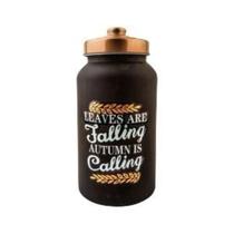 Pote Decorativo de Vidro com Tampa Metal Preto e Rose Gold 1L Royal Decor Pote Decorativo de Vidro com Tampa Metal Preto e Rose Gold 1L Royal Decor