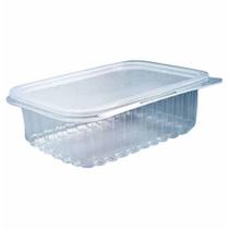 Pote descartavel retangular 500ml com tampa 8311 / c/24un / prafesta