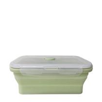 Pote Dobrável Silicone Verde 16X10CM - 32560 - Mimo style Pote Dobrável Silicone Verde 16X10CM - 32560 - Mimo style