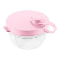 Pote Dosador Armazenar Leite Em Pó Para Bebê 3 Divisórias Sanremo