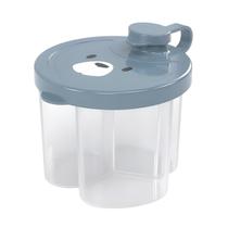 Pote dosador leite em po para armazenar 3 divisoria 100ml cd giratoria mamadeira Pote dosador leite em po para armazenar 3 divisoria 100ml cd giratoria mamadeira