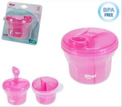 Pote Dosador Para Leite Em Pó Rosa ZP00948 Zoop Baby Pote Dosador Para Leite Em Pó Rosa ZP00948 Zoop Baby