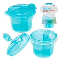 Pote Dosador Porta Leite em Pó Divisórias Buba Bebê Azul