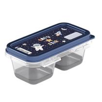 Pote Duplo Bebê para Papinha Base de Silicone 140ml com Tampa