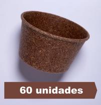 Pote Ecológico Biodegradável de Fibra de Trigo Orquídea 450ml - Caixa com 60 unidades
