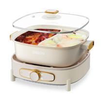 Pote elétrico Shabu Shabu DEZIN Hot 5,5 L de sabor duplo