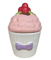 Pote em Formato de Cupcake de Ceramica para Decoração Rosa - Decore Casa