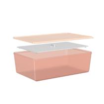 Pote em plástico com grade Coza Basic 4,5 litros rosa blush