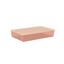 Pote em plástico Coza Basic 2,6 litros rosa blush