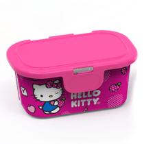 Pote em Plástico Hello Kitty com Tampa Fixa - Potte