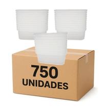 Pote Embalagem Tampa 250ml 750 Unidades Congelados Freezer Microondas