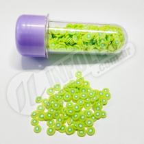 Pote Fimo Fatiado Kiwi Lantejoula - 15 gramas