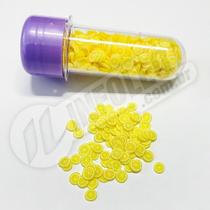 Pote Fimo Fatiado Limão Siciliano Lantejoula - 15 gramas