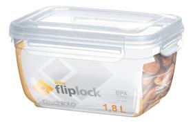 Pote Fliplock Em Plástico Transparente 1800 Ml Rischioto