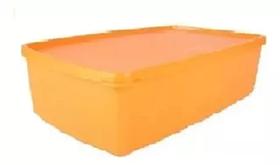Pote freezer caixa ideal 1,4 litros laranja da tupperware Pote freezer caixa ideal 1,4 litros laranja da tupperware