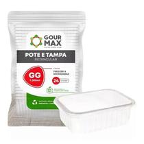 Pote gour max retangular 1000ml