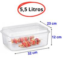 Pote GRANDE Vasilha Com Tampa - Plastico Transparentes 3Lts - 4Lts - 5,5Lts - 7,5 Lts ou 12Lts Container - PANAMI Pote GRANDE Vasilha Com Tampa - Plastico Transparentes 3Lts - 4Lts - 5,5Lts - 7,5 Lts ou 12Lts Container - PANAMI