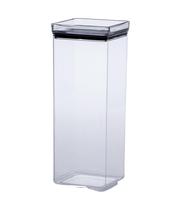 Pote Hermetic Lumini Quadrado 2.200ml Transparente com Tampa