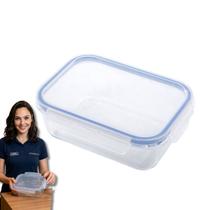 Pote Hermético 1040 Vidro Resistente Borossilicato vai ao Freezer Micro-ondas Forno lava louça
