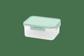 Pote Hermético 1,1 L Retangular Plástico Cor Verde Soft Linha Hug Coza Pote Hermético 1,1 L Retangular Plástico Cor Verde Soft Linha Hug Coza