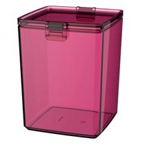 Pote Hermético 1,5 Litros Tampa Alta Vedação Para Geladeira Armário Porta Temperos Mantimentos Grãos Massas Com Trava De Segurança Pote Hermético 1,5 Litros Tampa Alta Vedação Para Geladeira Armário Porta Temperos Mantimentos Grãos Massas Com Trava De Segurança