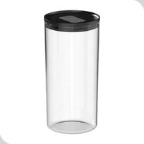 Pote Hermético 1,5L com Tampa Preta Duo Lock Ideal para Cozinha e Dispensa Pote Hermético 1,5L com Tampa Preta Duo Lock Ideal para Cozinha e Dispensa