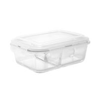 Pote Hermético 2 Divisórias Lyor de Vidro Borossilicato 1L Pote Hermético 2 Divisórias Lyor de Vidro Borossilicato 1L