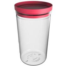 Pote Hermético 2,1 L Transparente/Vermelho Napoli - Soprano